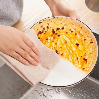【JOHN HOUSE】絲瓜抹布 環保抹布 廚房清潔布 不沾油洗碗布 天然植物纖維(3入)