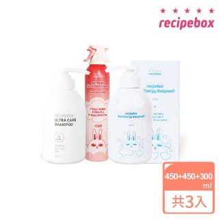 【Recipe box】韓兔「快樂時間洗沐組」(兒童化妝品/彩妝禮盒/天然彩妝/recipebox)