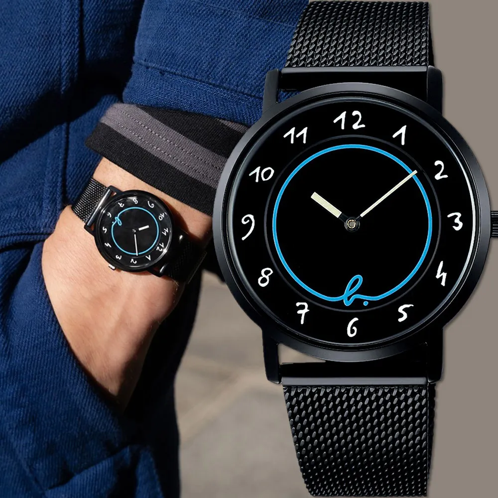 【agnes b.】35周年特別版 霓虹中性手錶-淺藍/33.8mm(BJ5023X1/VJ20-KVP0SD)