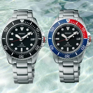 【SEIKO 精工】PROSPEX系列 水鬼 可樂圈 防水200米 太陽能潛水腕錶 父親節 禮物 送禮 推薦(兩款可選)