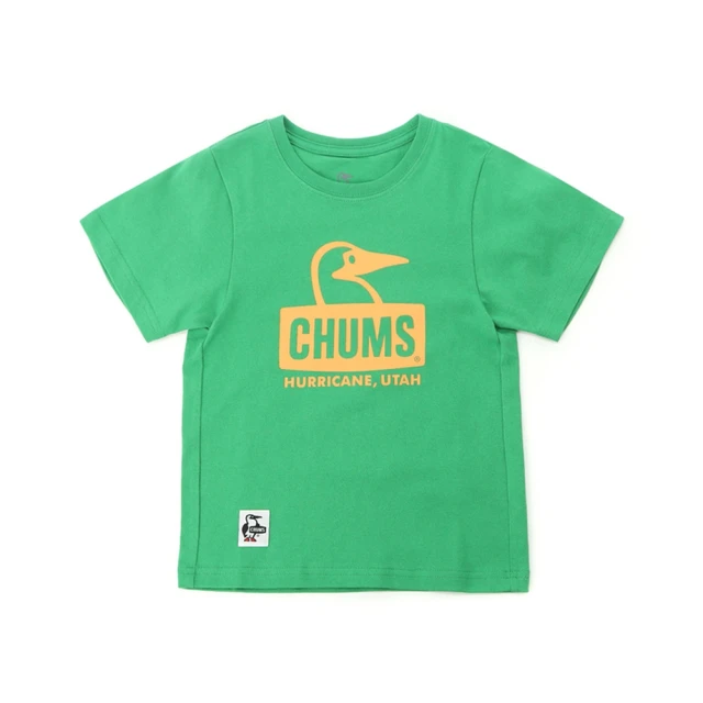 【CHUMS】CHUMS 休閒 童Kids Booby Face T-Shirt短袖上衣 綠色(CH211281M001)