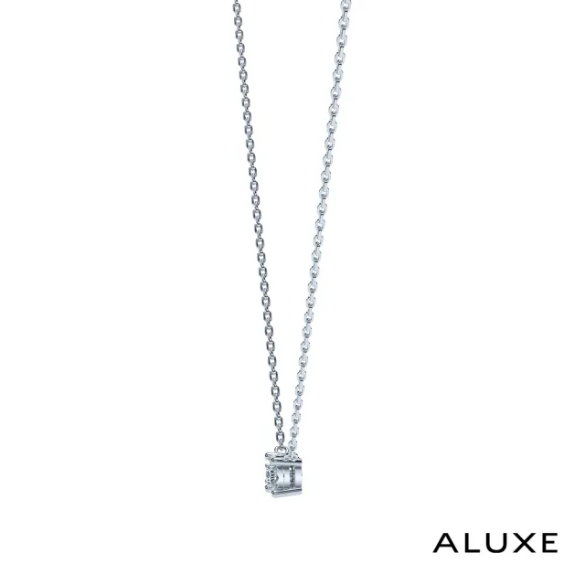 【ALUXE 亞立詩】14K金 鑽石項鍊 璀璨單鑽 閃耀系列 NN0218(30分視覺效果)