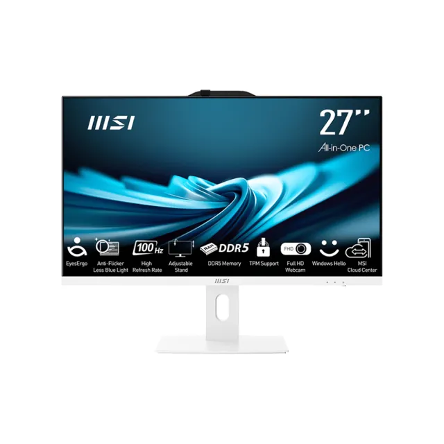 【MSI 微星】27型i7二十核液晶特仕電腦(PRO AP272P 14M-497TW-SP5/i7-14700/32G/1TB+2TB/W11P)