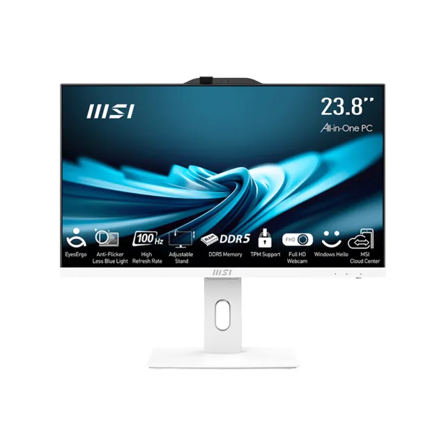 【MSI 微星】24型i7二十核液晶特仕電腦(PRO AP242P 14M-626TW-SP3/i7-14700/32G/1TB+1TB/W11P)