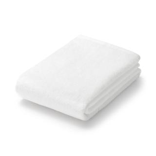 【MUJI 無印良品】棉圈絨雙線織小浴巾/可吊掛/柔白(60*120cm)