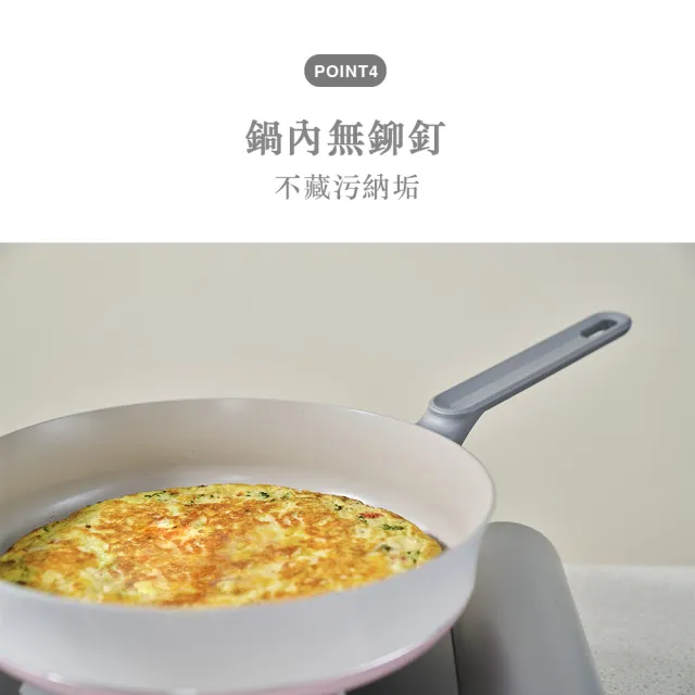 【Zodiac 諾帝亞】絕美雙色陶瓷平底鍋28cm 附矽膠鍋鏟(不沾鍋 平底鍋 陶瓷鍋 炒鍋)