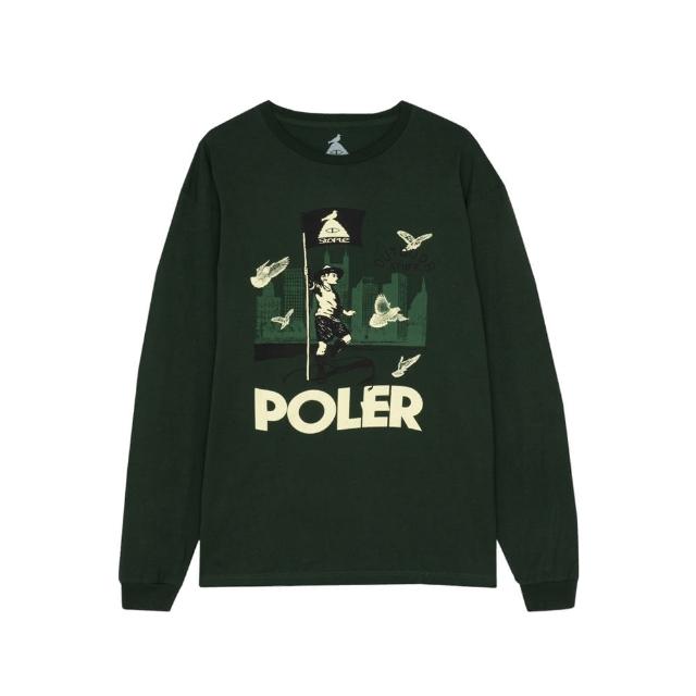 【POLER STUFF】OUTDOOR STUFF LONGSLEEVE 長袖上衣(STAPLE 聯名款/ 深綠)