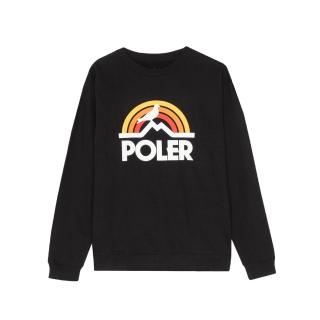 【POLER STUFF】PIGEON RAINBOW CREW 長袖上衣(STAPLE 聯名款 / 黑色)