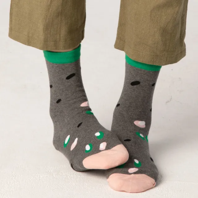 【蒂巴蕾】守護系列棉襪 設計襪-動物/黑熊覓食/太陽與花(台灣製/設計款襪子/穿搭襪)