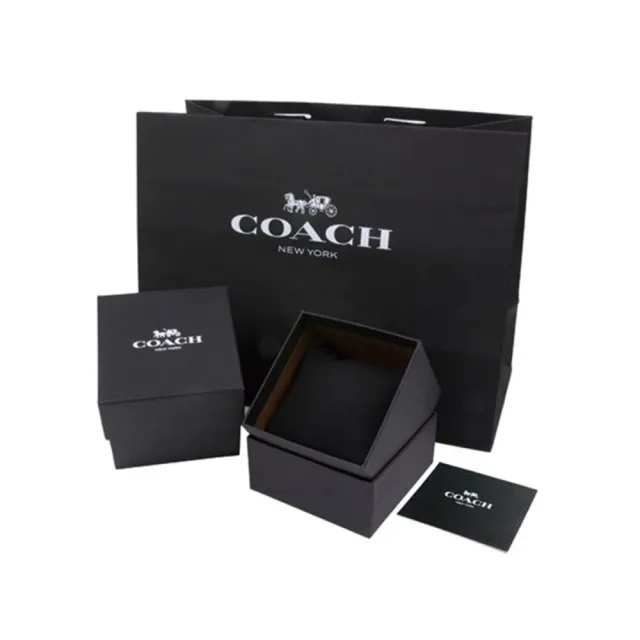 【COACH】官方授權C2 小香風水鑽數字刻度黑陶瓷腕女錶-32mm-贈高級9入首飾盒(CO14503461) - momo購物網 - 好評 ...