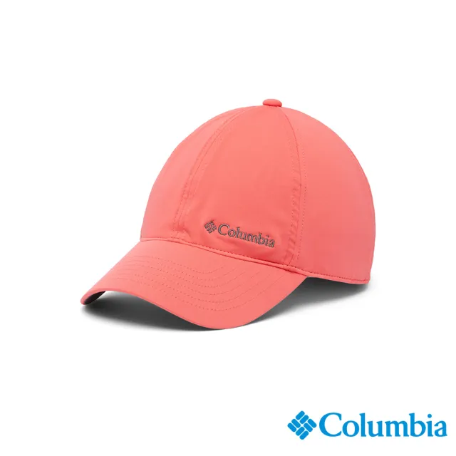 【Columbia 哥倫比亞 官方旗艦】中性-Coolhead™UPF50冰紗快排棒球帽-珊瑚紅(UCU01260XV/IS)