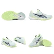 【asics 亞瑟士】網球鞋 Solution Speed FF 3 女鞋 綠 藍 法網配色 回彈 抓地 運動鞋 亞瑟士(1042A250300)