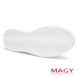 【MAGY】鏤空真皮厚底休閒鞋(白色)