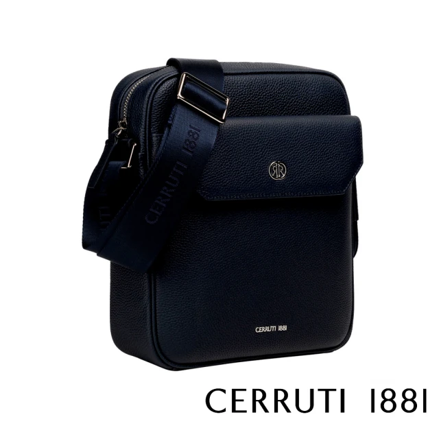 Cerruti 1881 義大利頂級肩背包斜背包(黑色 CE