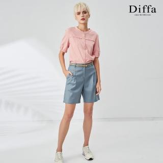 【Diffa】美型口袋設計短褲-女