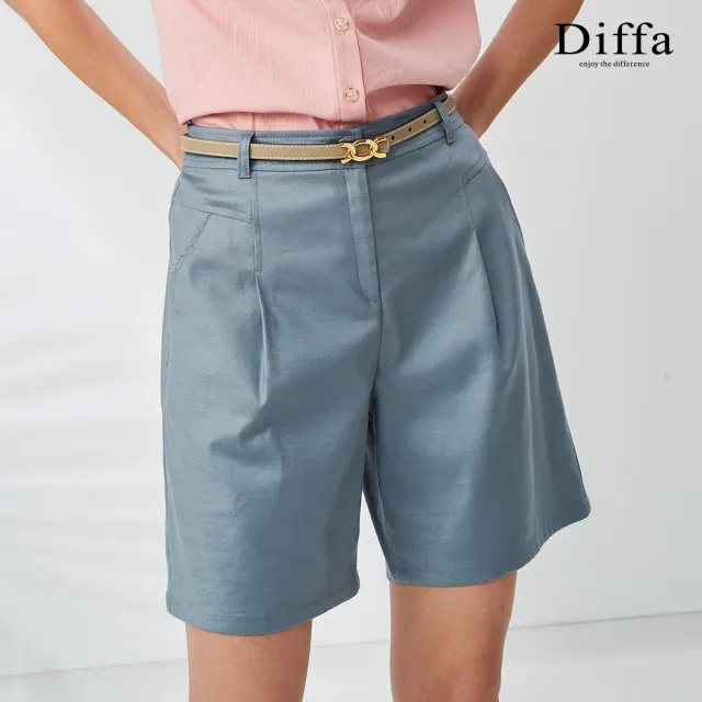 【Diffa】美型口袋設計短褲-女