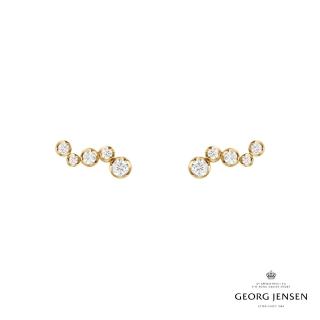 【Georg Jensen 官方旗艦店】SIGNATURE DIAMONDS 耳環(18K黃金 鑽石 耳環)