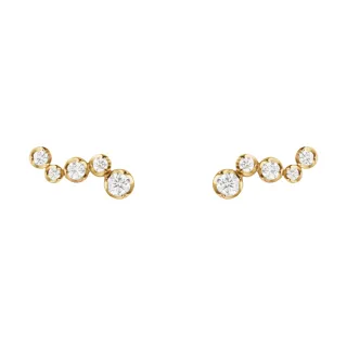 【Georg Jensen 官方旗艦店】SIGNATURE DIAMONDS 耳環(18K黃金 鑽石 耳環)