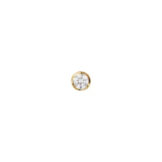【Georg Jensen 官方旗艦店】SIGNATURE DIAMONDS耳環 單支(18K黃金 鑽石 耳環)