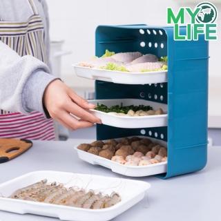 【MY LIFE 漫遊生活】現貨 切菜備料無痕置物架※(置物架/售完不補)
