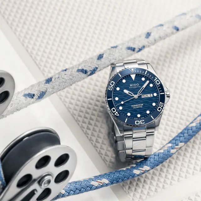 【MIDO 美度 官方授權】Ocean Star 200C 海洋之星水鬼陶瓷機械錶/42.5mm 母親節 禮物(M0424301104100)