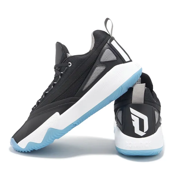 【adidas 愛迪達】籃球鞋 Dame Certified 2 男鞋 黑 藍 緩震 拼接 里拉德 愛迪達(IE7792)
