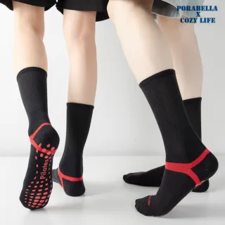 【Porabella】男女款 瑜珈襪 襪子 瑜珈襪 中筒襪 止滑襪 普拉提襪 防滑襪 運動襪子 YOGA SOCKS