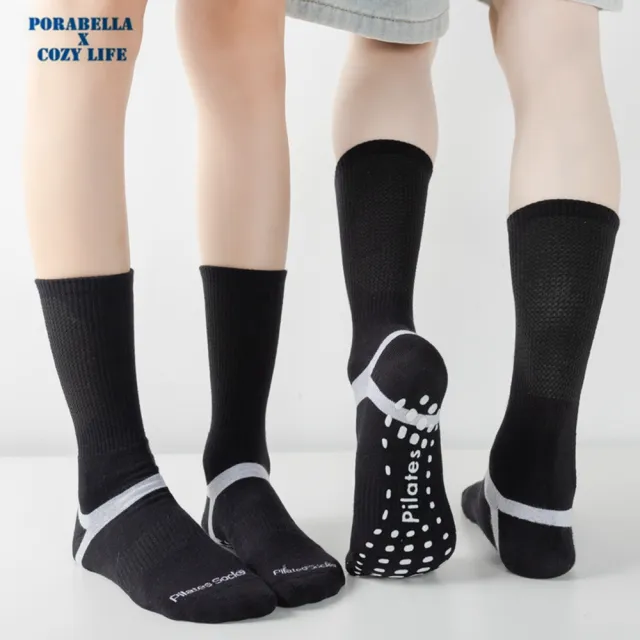 【Porabella】男女款 瑜珈襪 襪子 瑜珈襪 中筒襪 止滑襪 普拉提襪 防滑襪 運動襪子 YOGA SOCKS