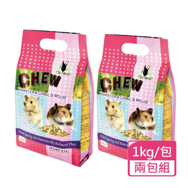 Pet Village 魔法村 綜合均衡全鼠主食 1kg/包；兩包組(全齡鼠飼料 鼠主食 倉鼠飼料)