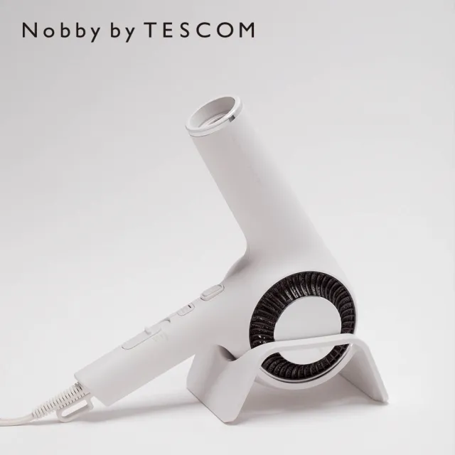 【Nobby by TESCOM】日本專業沙龍修護離子吹風機 NIB3000TW 晨霧白(日本製造)