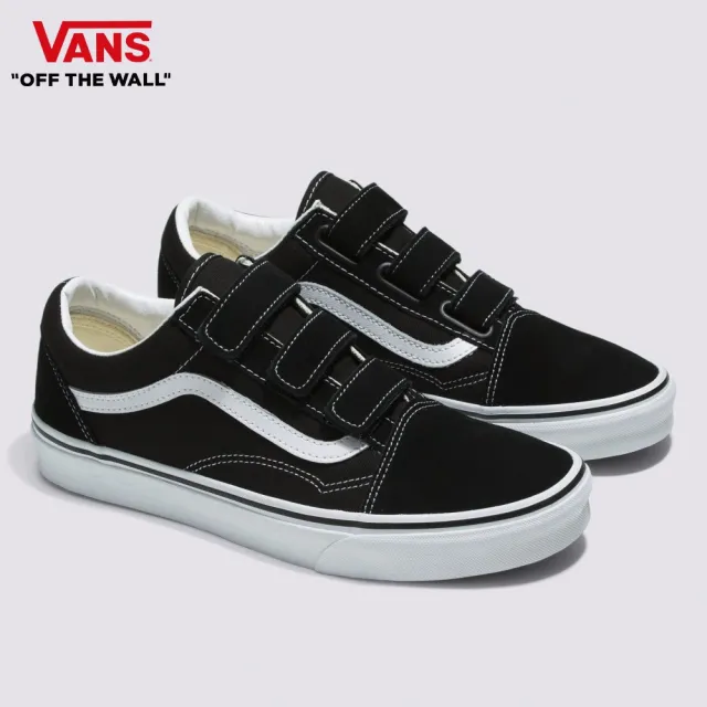 【VANS 官方旗艦】Old Skool V 男女款黑色滑板鞋