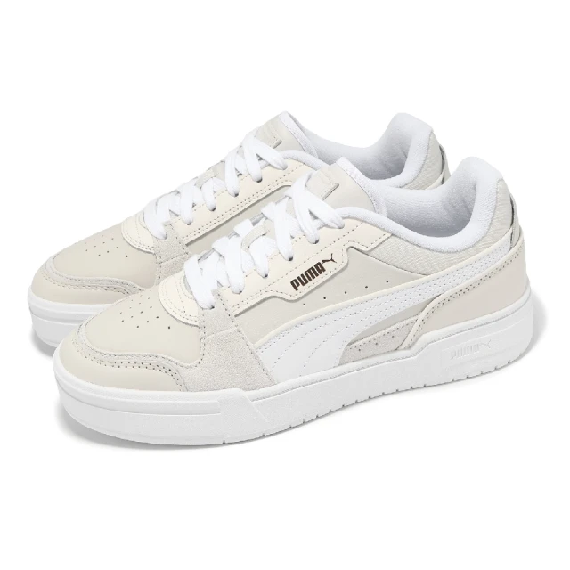 PUMA 休閒鞋 CA Pro Lux III 男鞋 女鞋 白 米白 麂皮 厚底 復古 情侶鞋(395203-08)