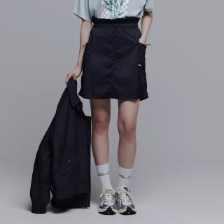 【國家地理服飾官方旗艦】女裝TIMBER工裝短裙-炭黑色(工裝短裙/時尚設計)