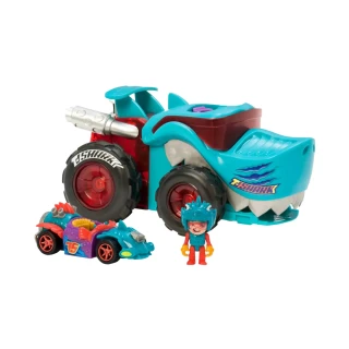 【T-Racers】迷你飛車隊彈射卡車 - 巨鯊(賽車/對戰玩具/競賽玩具/派對)