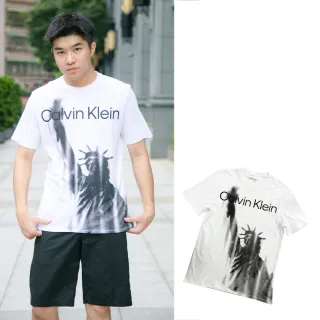 【Calvin Klein 凱文克萊】Calvin Klein 自由神像 短T 純棉 T恤 現貨 大尺碼 CK 短袖 上衣(短袖)