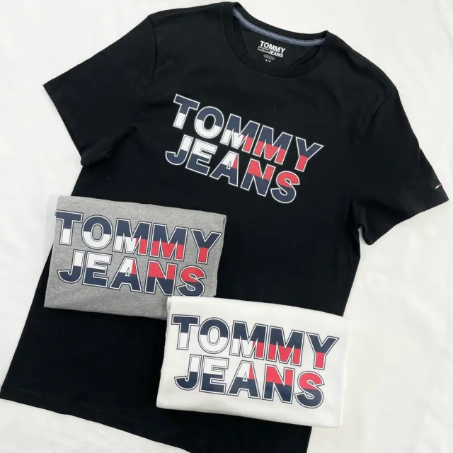 【Tommy Hilfiger】Tommy Hilfiger 短T  大尺碼 短袖 LOGO T恤 純棉 圓領(短袖 T恤8518)