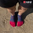 【Injinji】女 Ultra Run終極系列五趾短襪[莓果紅]WAA6904(避震緩衝 短襪 馬拉松 機能襪 女襪)