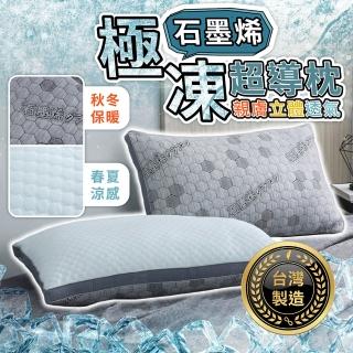 【178SHOP】石墨烯極凍超導枕 買一送一(石墨烯枕頭 石墨烯 涼感枕頭 涼感枕 枕頭 石墨烯枕 超導石墨烯枕頭)