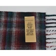 【BURBERRY 巴寶莉】BURBERRY英倫風拼接格紋設計羊毛圍巾(海軍藍x黑白格紋)