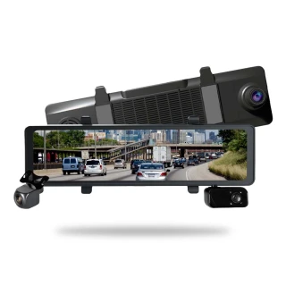 【Jinpei 錦沛】12吋2K觸控全螢幕、三鏡頭全方位行車記錄器、測速功能、語音聲控贈32GB(行車紀錄器)