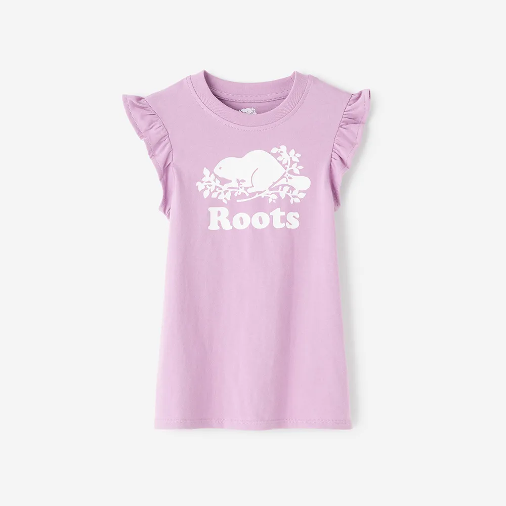 【Roots】Roots 小童- COOPER洋裝(紫色)