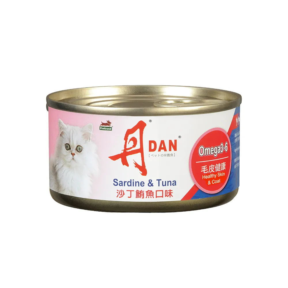 【DAN 丹】沙丁鮪魚口味 貓罐 185G*24罐(貓罐頭/全齡貓/貓濕糧/嚴選國外進口 副食)