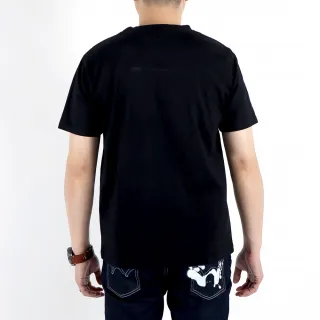 【EDWIN】男裝 人氣復刻款 賽車LOGO短袖T恤(黑色)