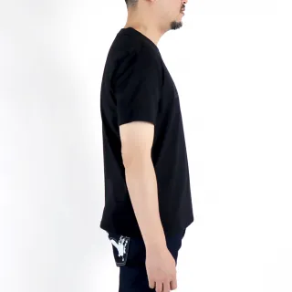 【EDWIN】男裝 人氣復刻款 賽車LOGO短袖T恤(黑色)