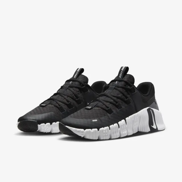 【NIKE 耐吉】W Free Metcon 5 女 訓練鞋 運動 健身 重訓 襪套 支撐 透氣 黑白(DV3950-001)