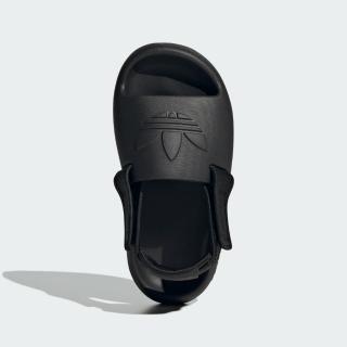 【adidas 愛迪達】Adifom Adilette C 中童 涼拖鞋 休閒 三葉草 魔鬼氈 日常 舒適 黑(IG8167)