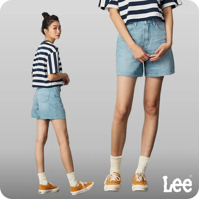 【Lee】女裝 牛仔短褲 / 經典五口袋 淺藍洗水(LB422018894)