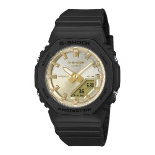 【CASIO 卡西歐】G-SHOCK夏季光澤雙顯錶(GMA-P2100SG-1A)