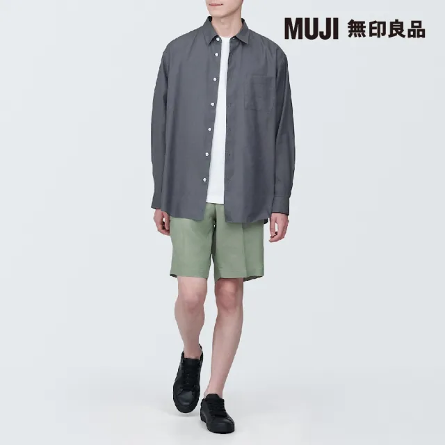 【MUJI 無印良品】男大麻混不易起皺短褲(共3色)