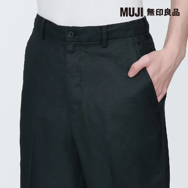 【MUJI 無印良品】男大麻混不易起皺短褲(共3色)